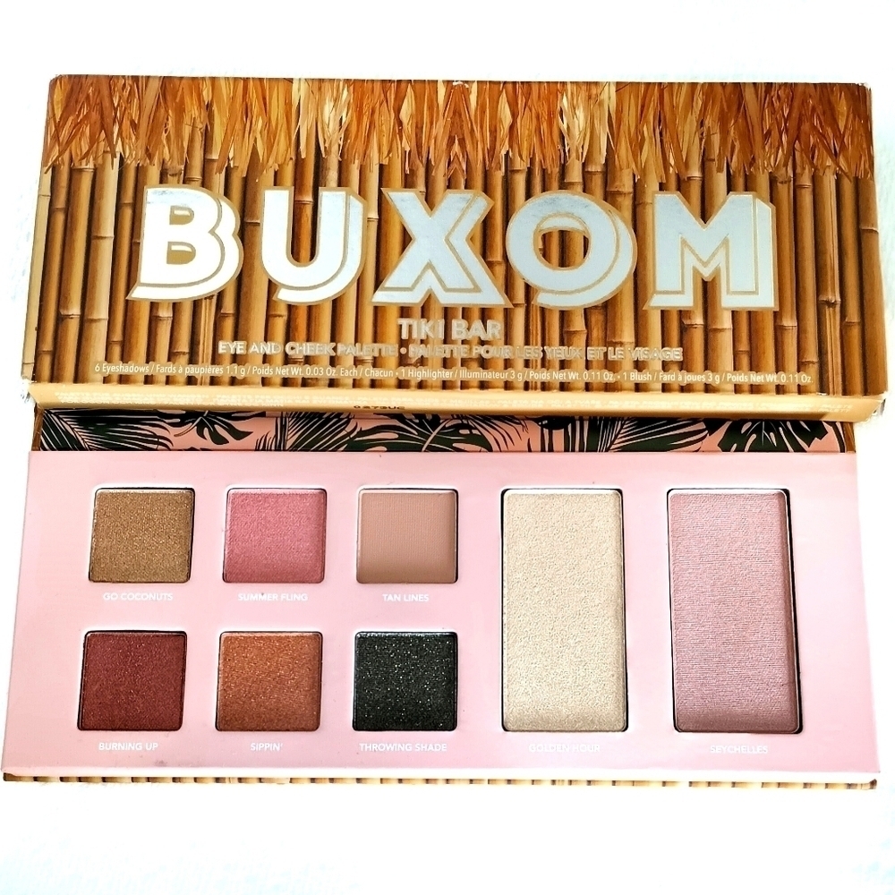 Buxom TIKI BAR Large palette‎ Eye and Cheek Palette NIB Face makeup